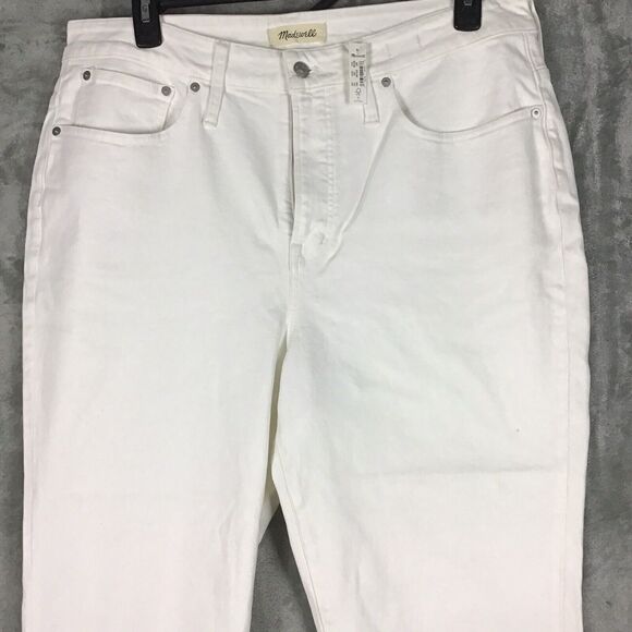 Madewell Womens 18W Plus Perfect Vintage Jean Tile White Raw Hem NWT - Picture 11 of 16